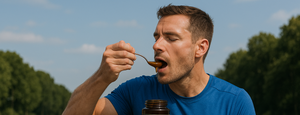 Miel de Manuka pour les athlètes - athlète mangeant du miel