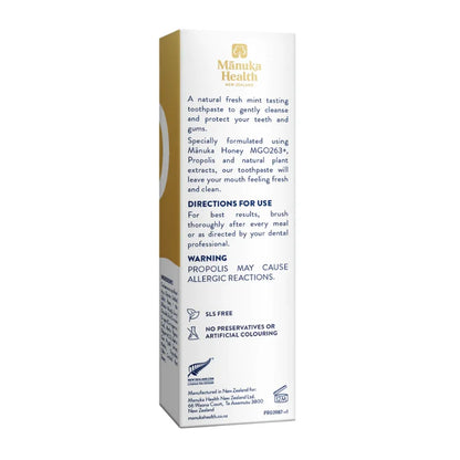 Dentifrice au Miel de Mānuka et à la Propolis
